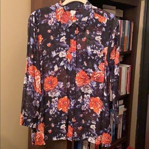 Wilfred floral silk blouse